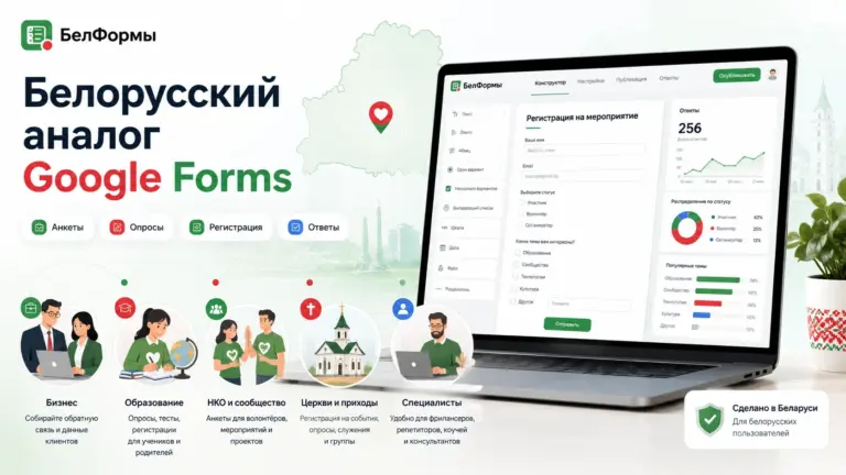 Белорусский аналог Google Forms: где создавать формы и анкеты